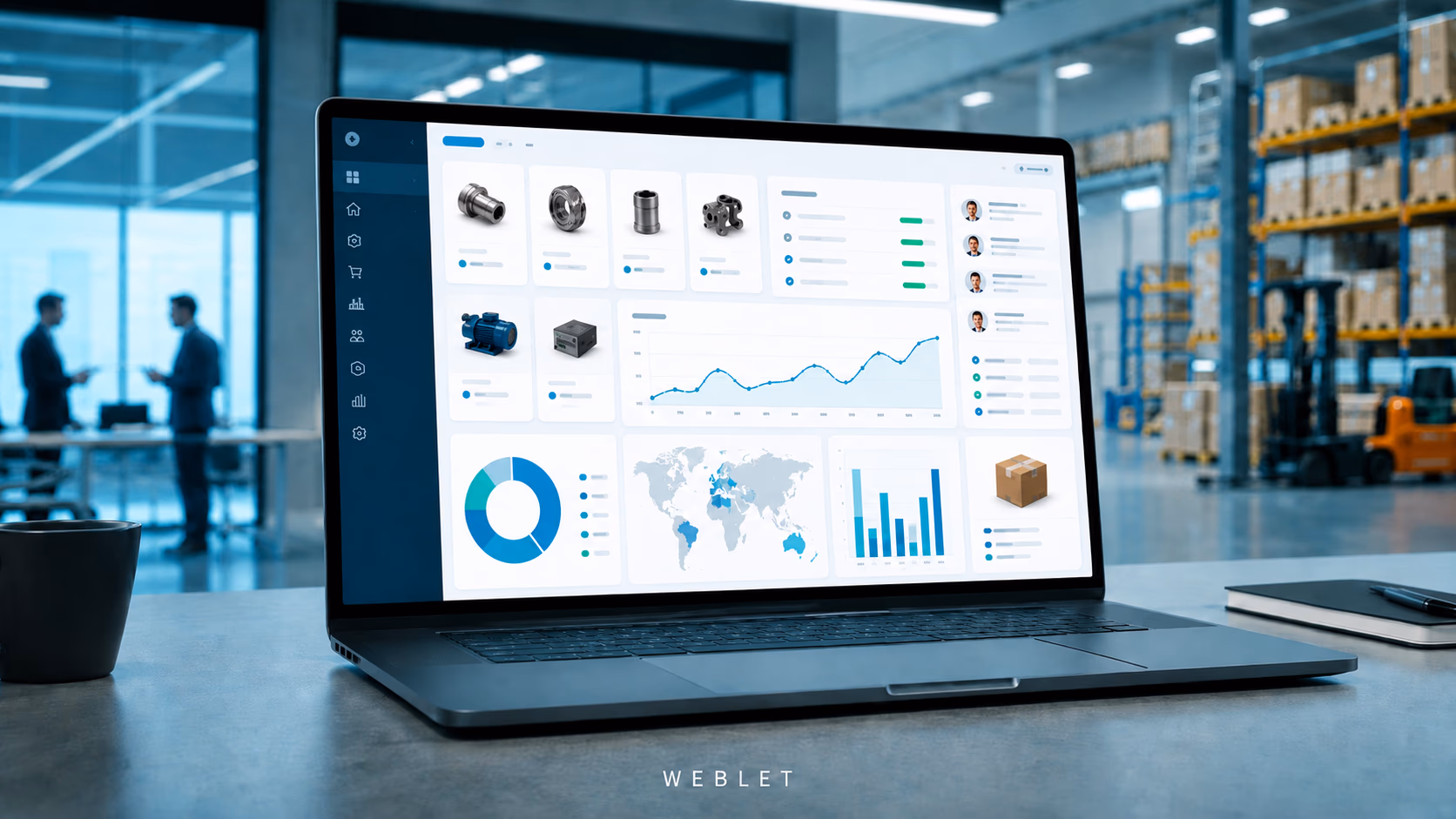 פורטל B2B eCommerce לניהול מסחר אלקטרוני בין עסקים, WEBLET